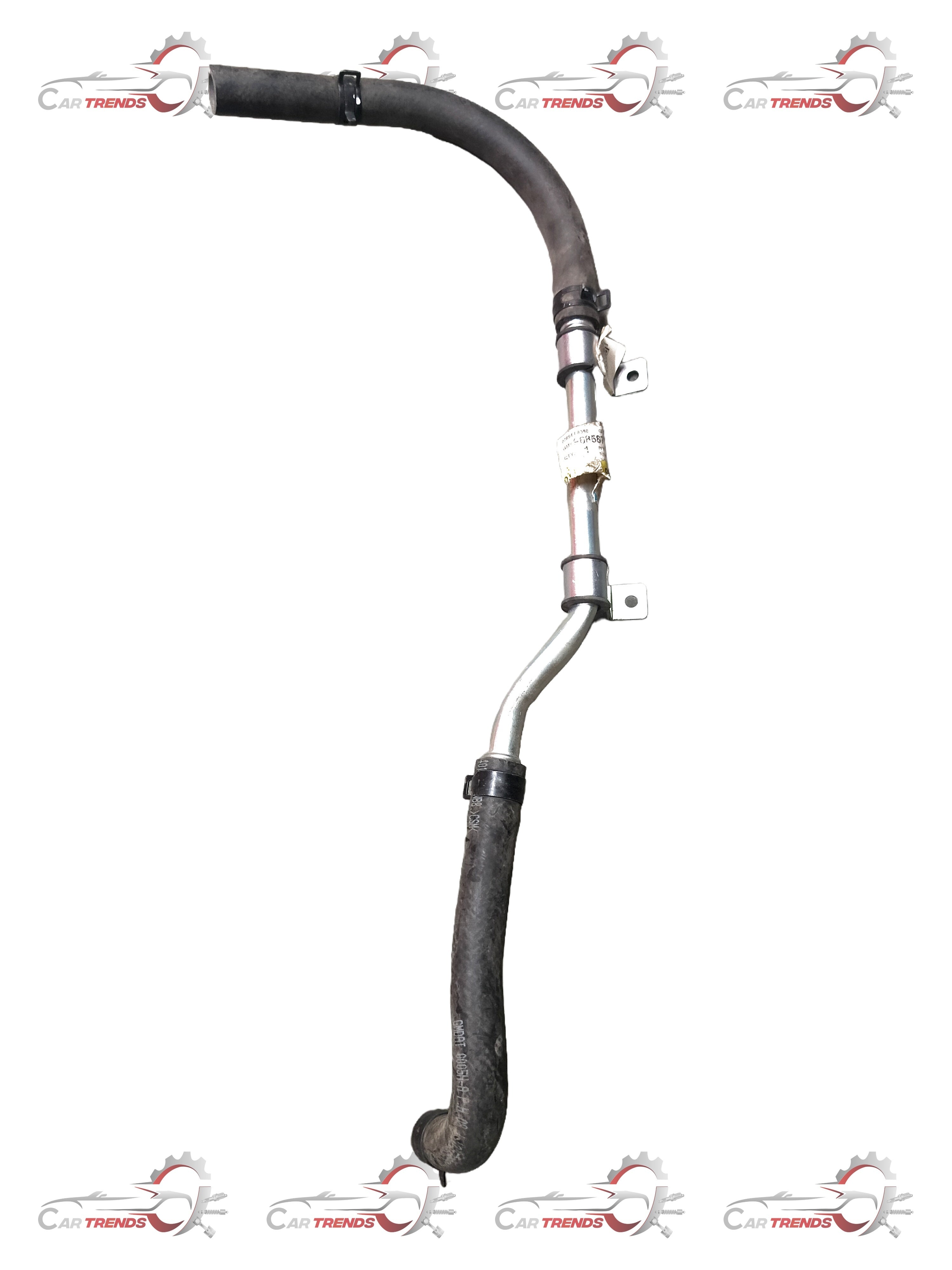 General Motors Optra petrol pipe A suction J96858727, automotive engine part with black plastic tubing and fittings.