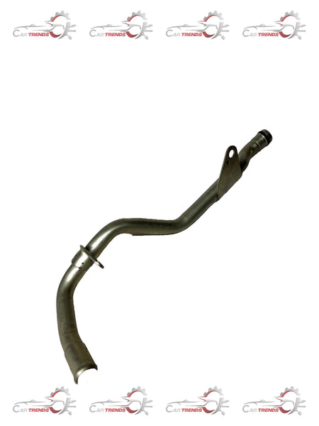 General Motors engine oil clearance pipe assembly with inline sail, designed for automotive use, in black metal finish.