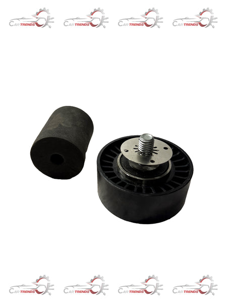 General Motors belt idler pulley assembly for Optra petrol engine, part J96440417, shown in a detailed automotive image.