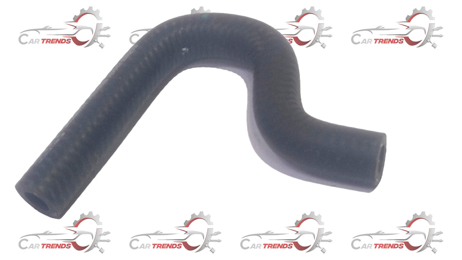 General Motors radiator hose Enjoy J24568701, flexible rubber hose for engine cooling system, black with metal fittings.