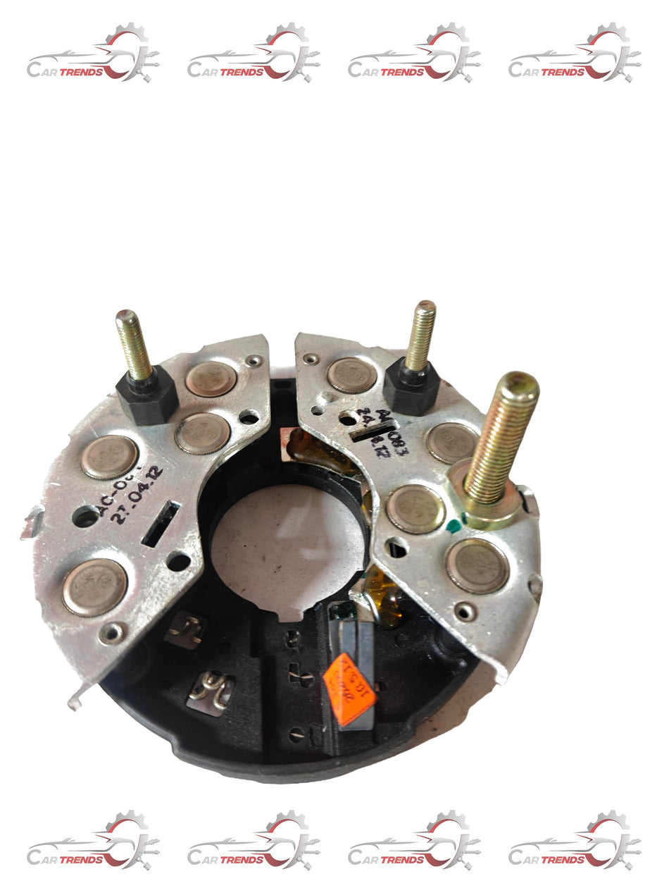 General Motors Tavera rectifier part, showing metal components and electrical connections for vehicle electrical system.