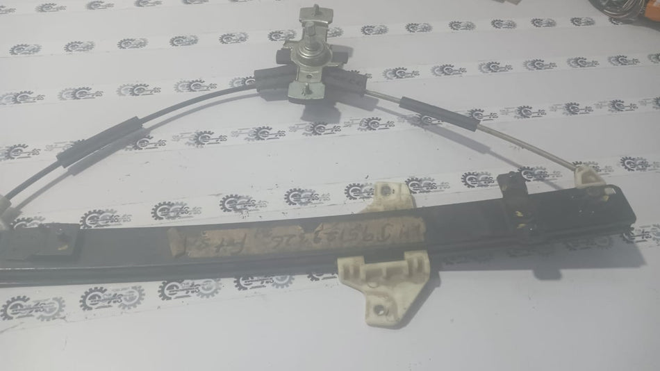General Motors front window lift regulator for vehicle, showing the mechanical component for window operation.