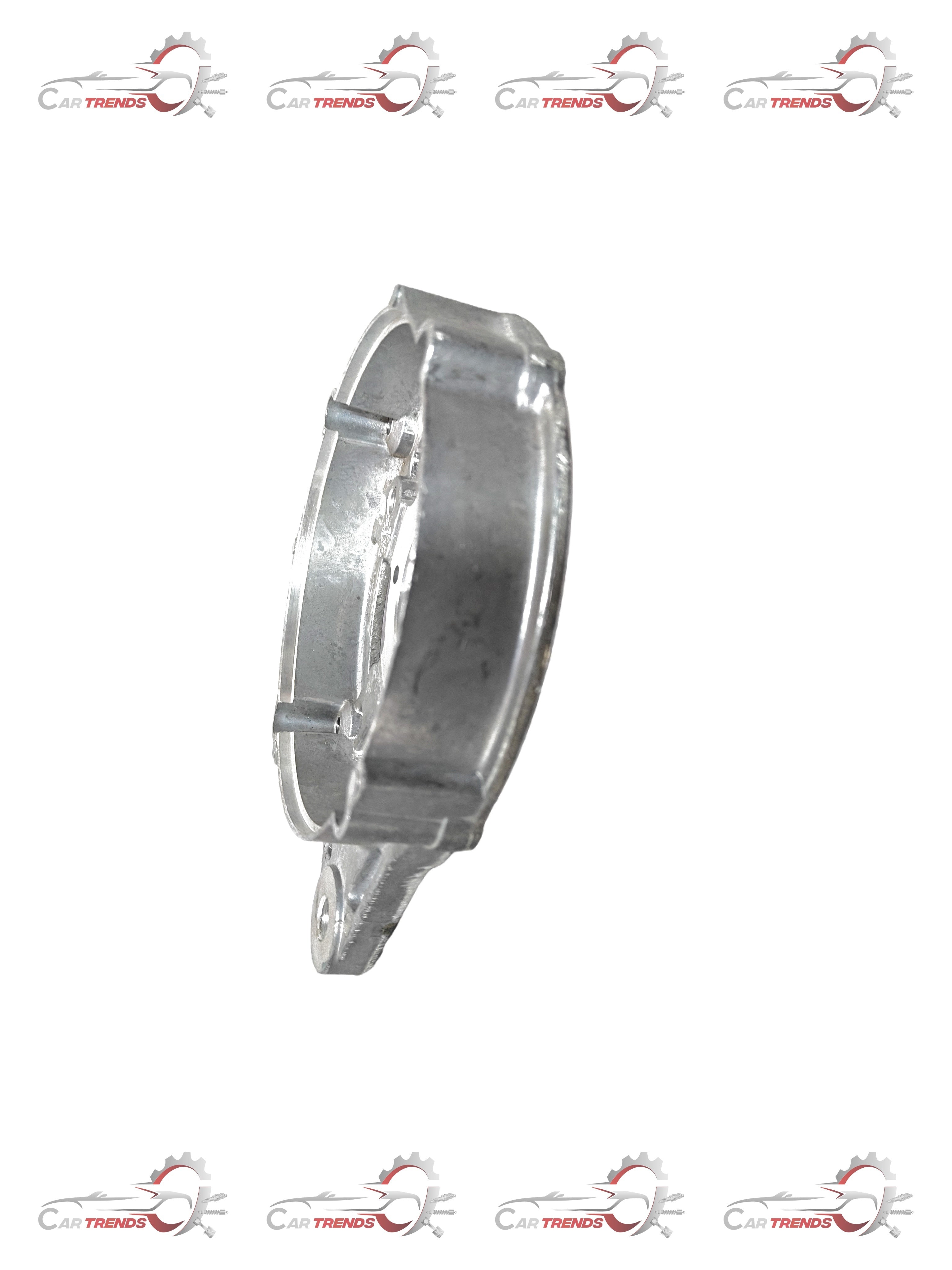 General Motors RIVE End Flange Tavera T97598152, metal flange for vehicle exhaust system, shown in a close-up image.