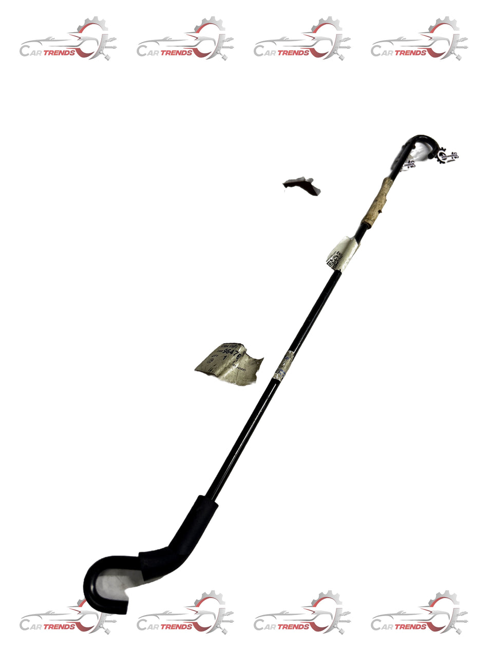 General Motors hood support rod for Aveo, part J96476588, shown in a close-up view of the vehicle engine compartment.