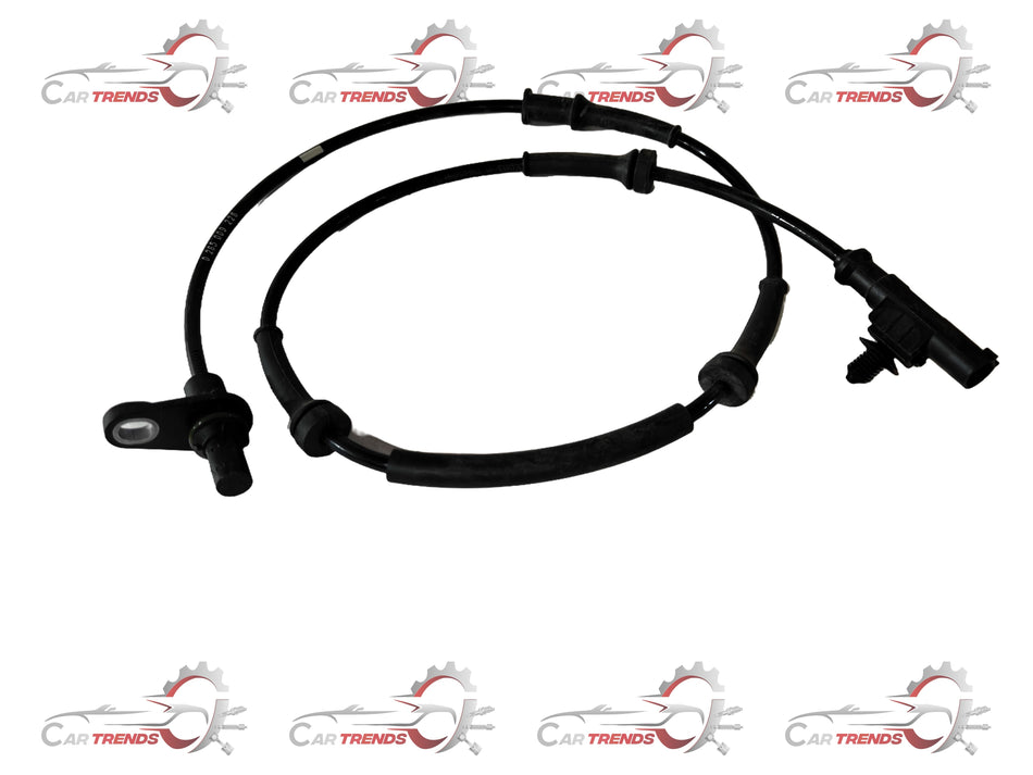 General Motors rear wheel speed sensor assembly for J23864013 vehicle, showing the sensor component and wiring connection.