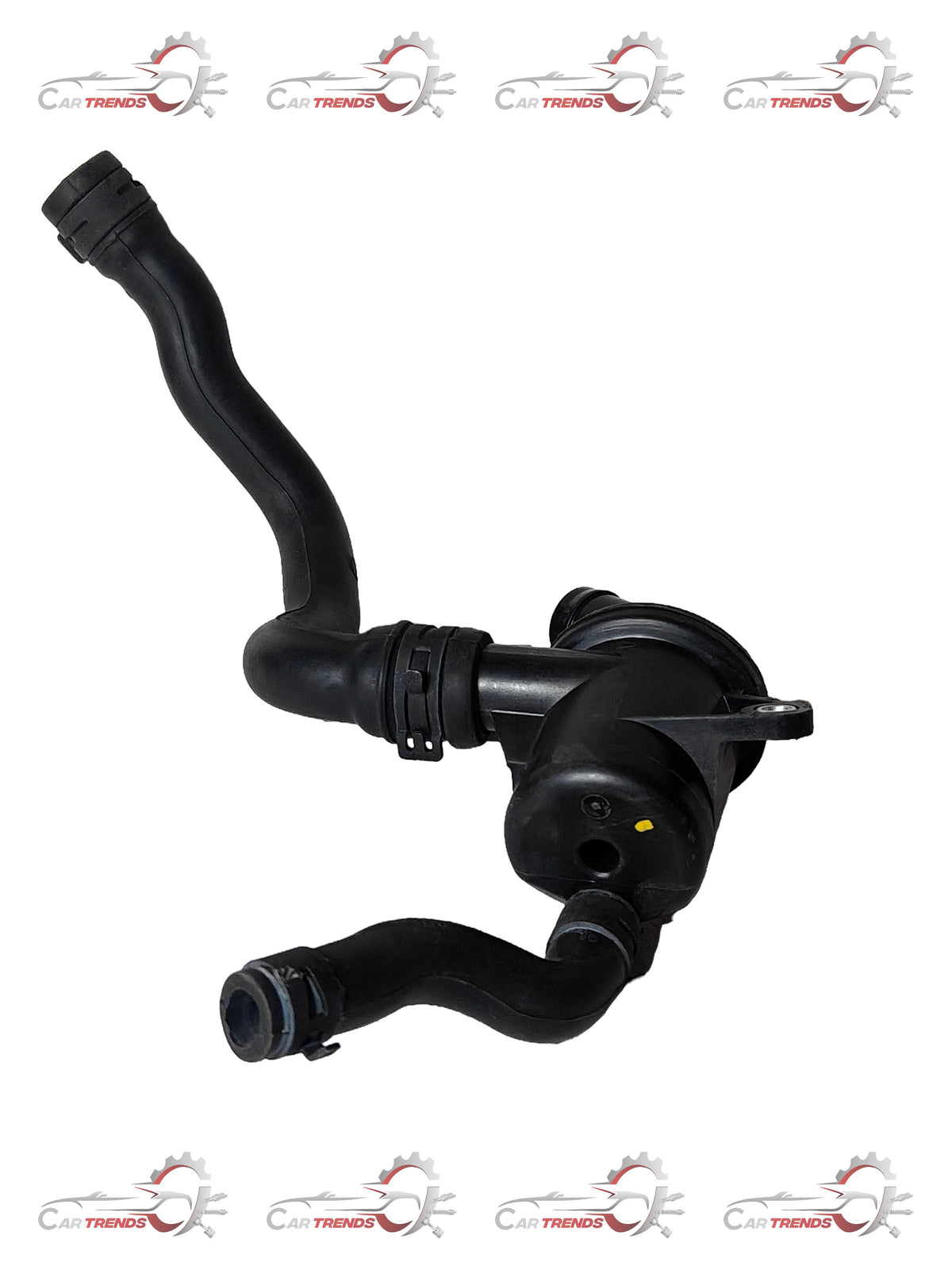 General Motors PCV oil separator assembly, automotive engine part with black plastic and metal components.