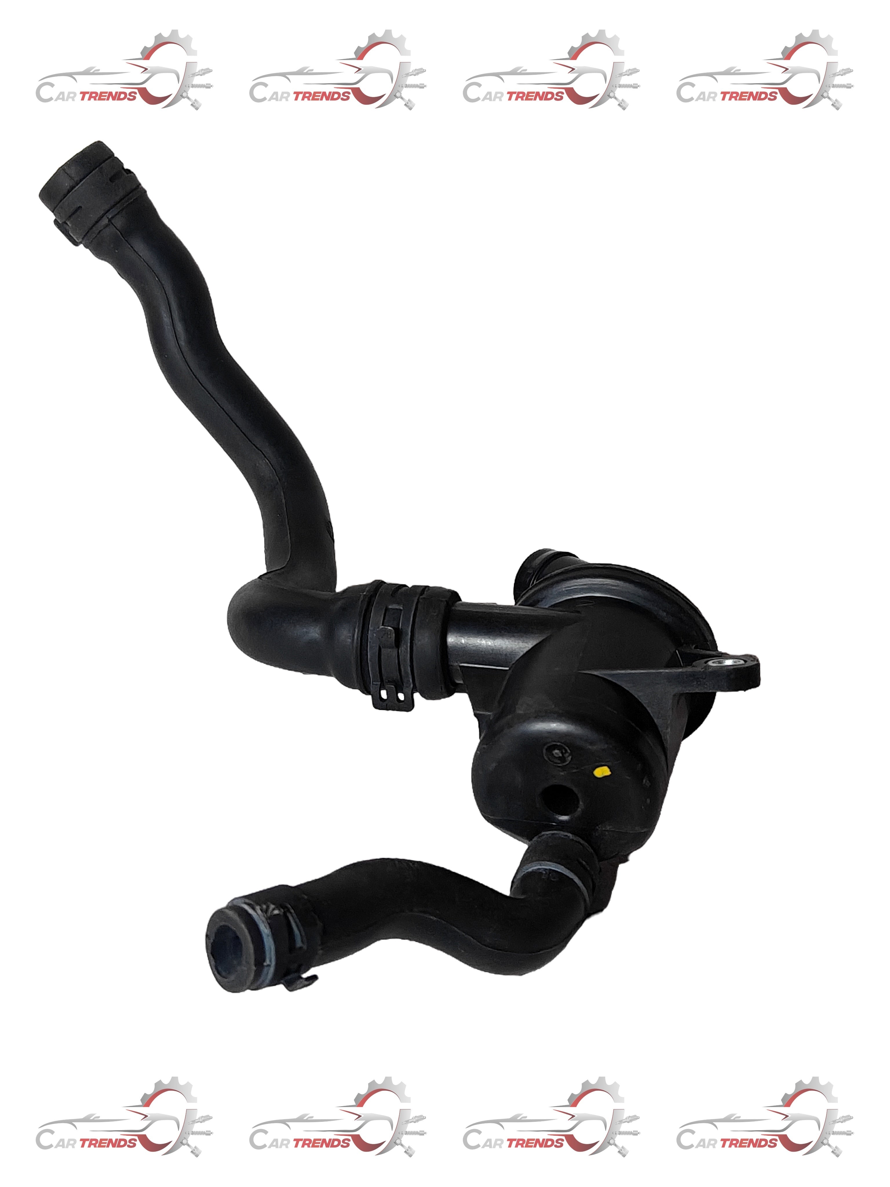 General Motors PCV oil separator assembly, automotive engine part with black plastic and metal components.