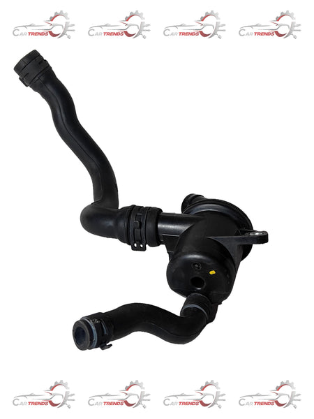 General Motors PCV oil separator assembly, automotive engine part with black plastic and metal components.