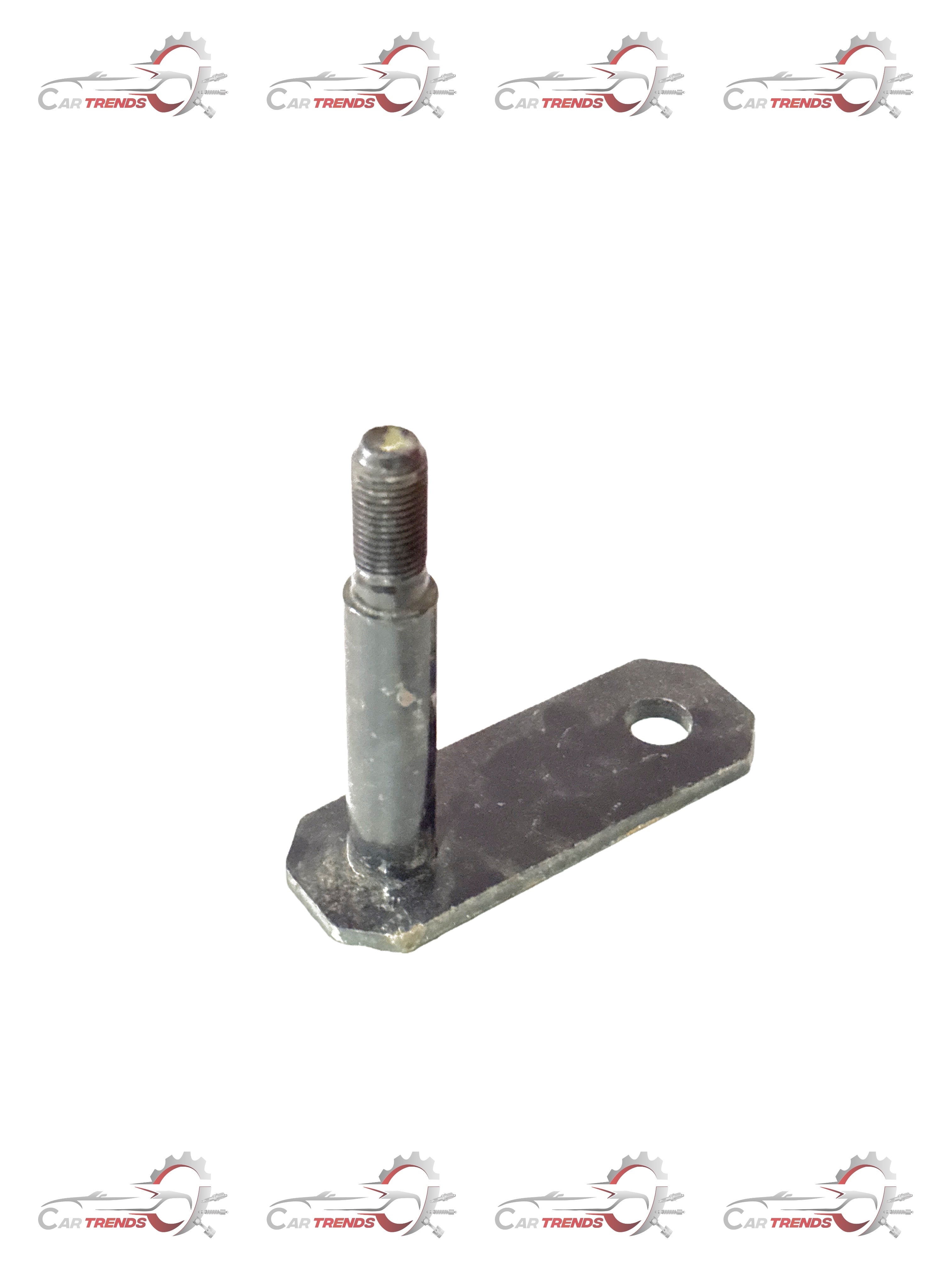 General Motors Tavera rear suspension shackle for T28293920, vehicle component with metal construction and mounting points.