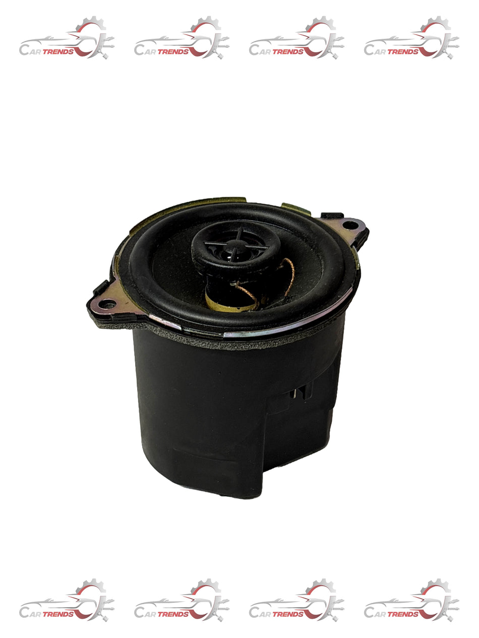 General Motors Spark Speaker J96495491, automotive speaker with black grille and compact design, for vehicle sound systems.