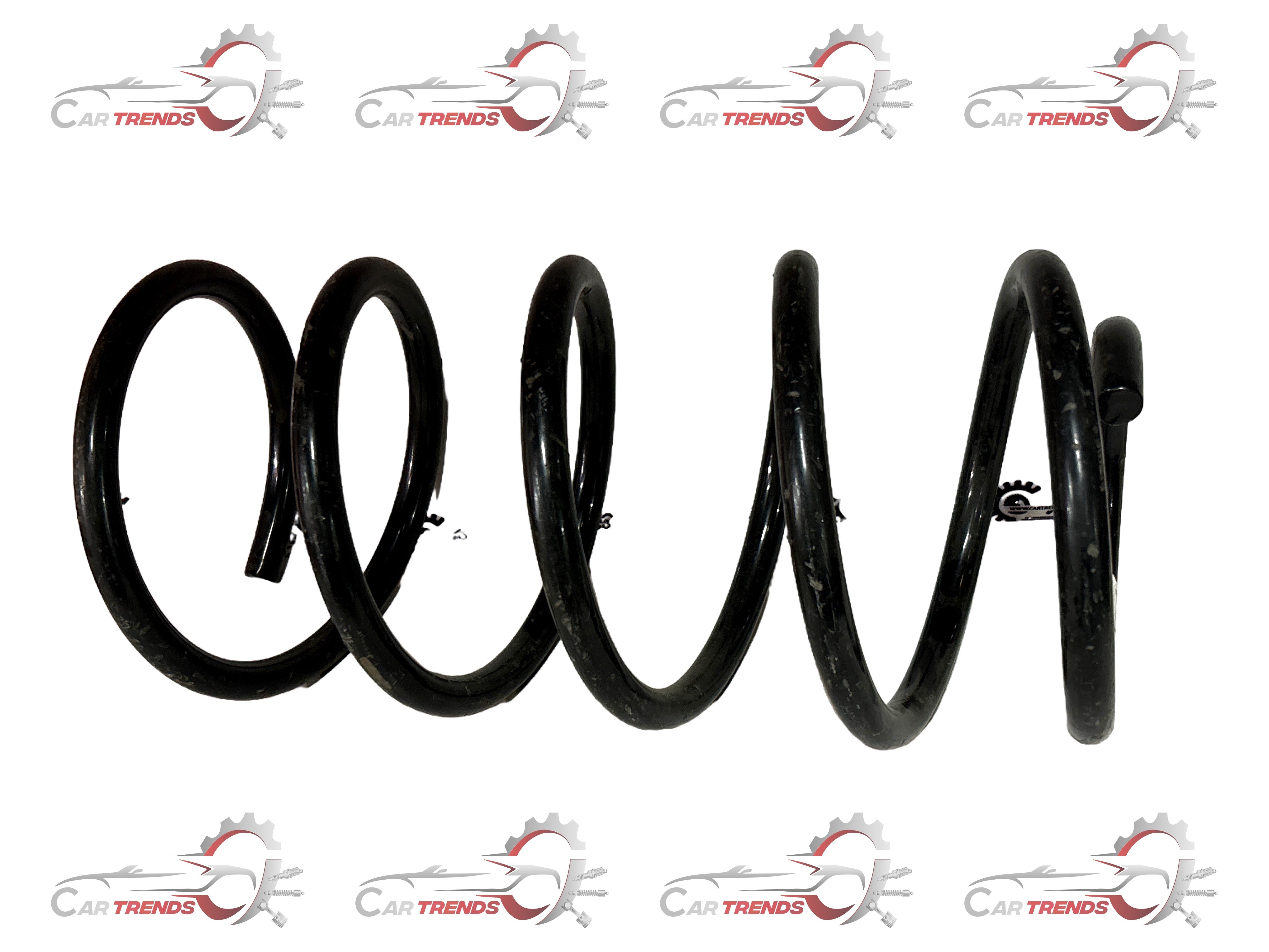 Rear spring for Opel Optra petrol, manufactured by General Motors, shown from the side in a neutral automotive setting.