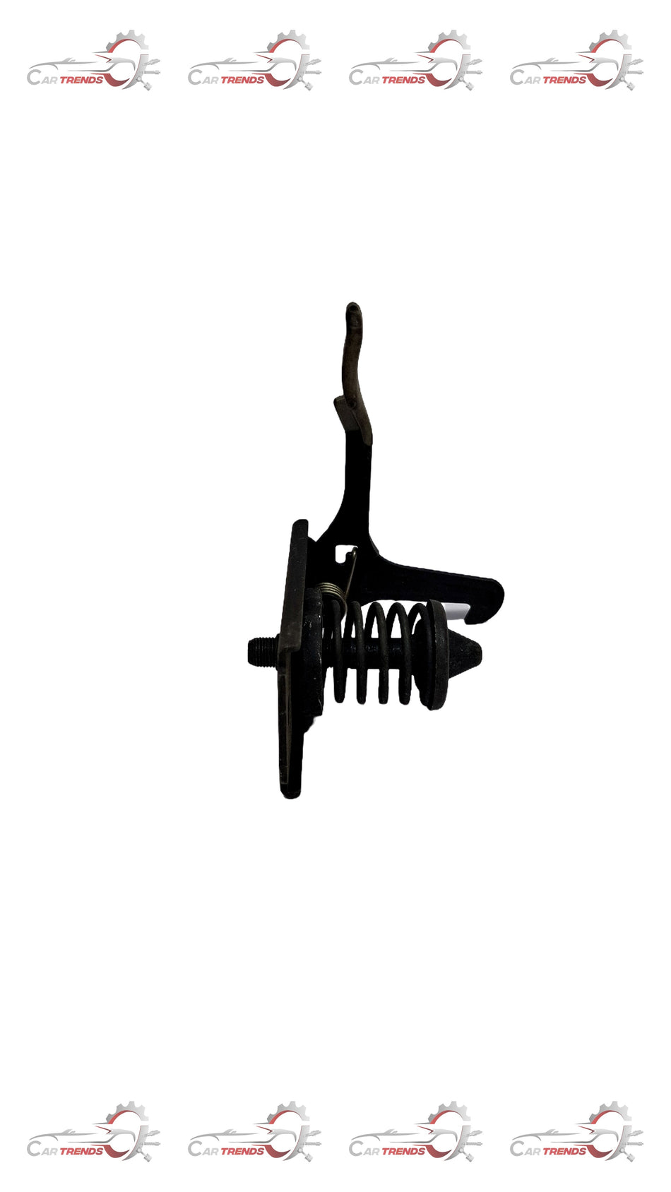 General Motors Striker A hood for Optra petrol model, vehicle part in black with mounting details.