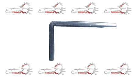 General Motors front impact bar upper for Optra petrol model, shown in black, designed for enhanced crash protection.