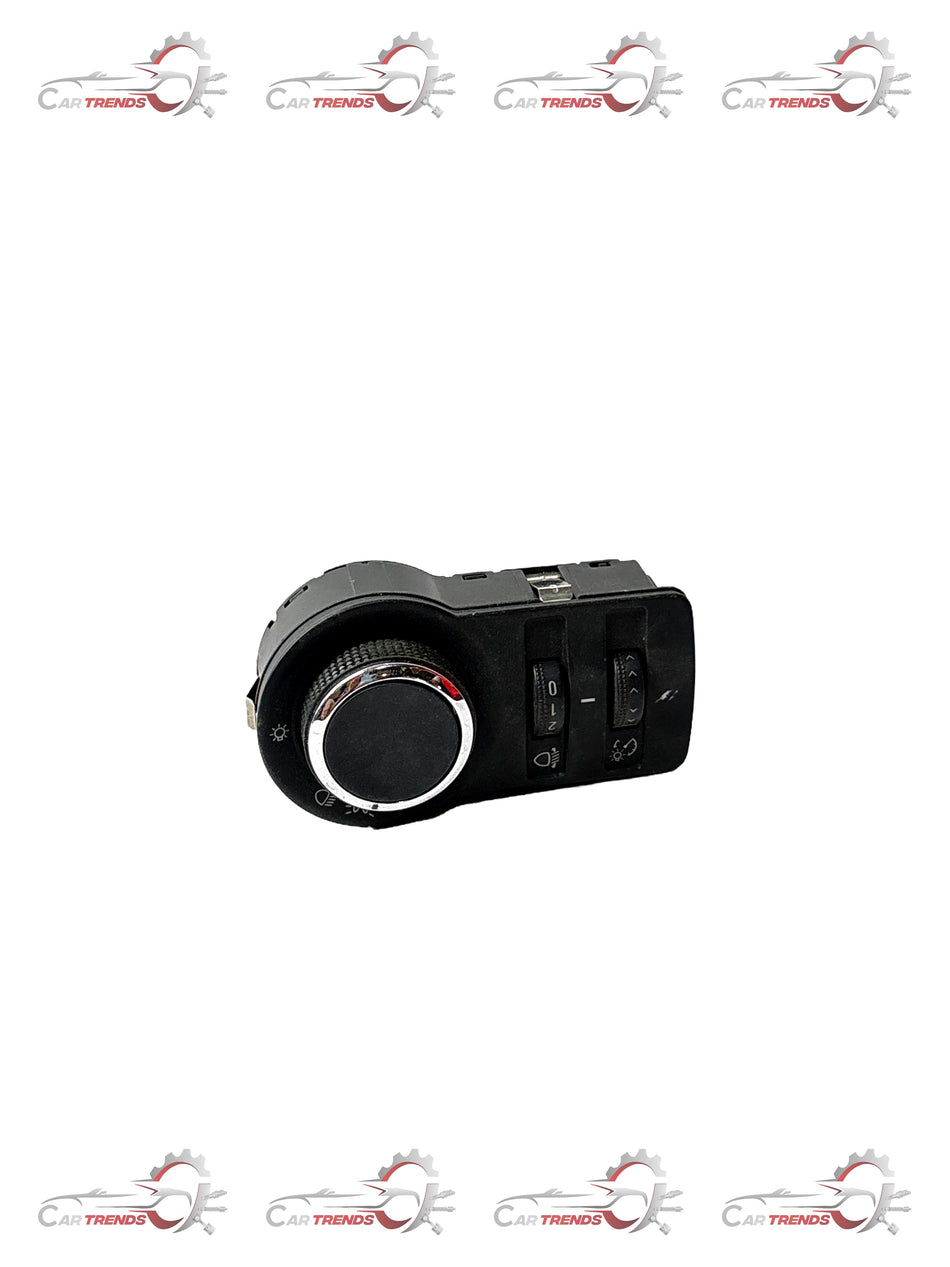 General Motors SWITCH HDLP Cruze J13324558, automotive switch for Chevrolet Cruze vehicle, black plastic with connector terminals