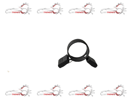 General Motors Tavera fuel hose clip T97240196, a durable black plastic clip for securing fuel hoses in vehicles.