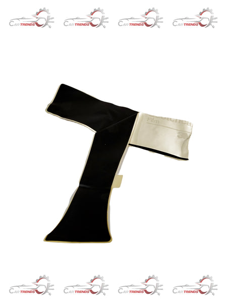 Blackout tape body panel for General Motors vehicles, black adhesive tape with GM branding, used for vehicle panel protection or customization.