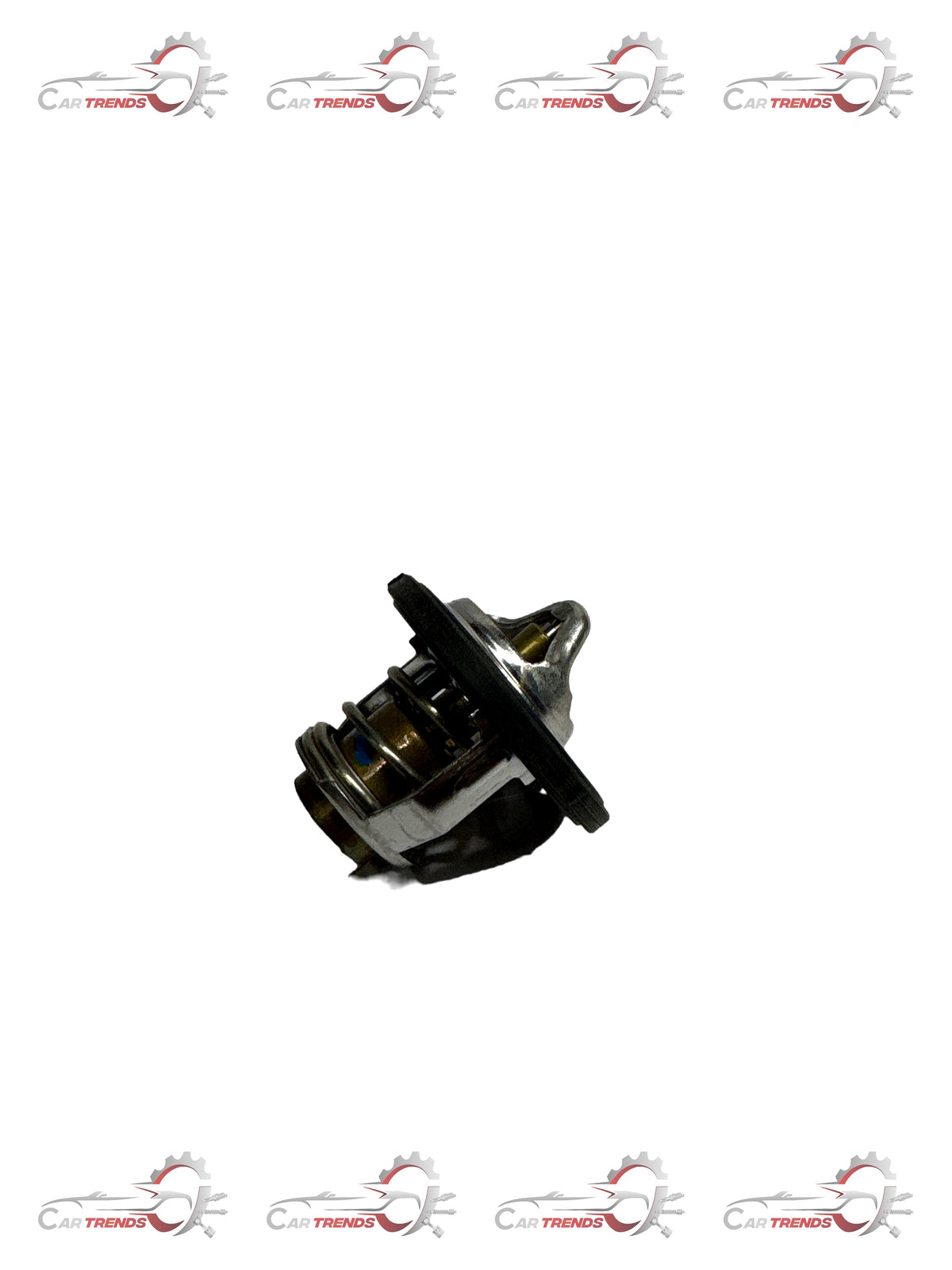 General Motors AVEO thermostat J96610574, automotive engine temperature control part, shown in a close-up image.