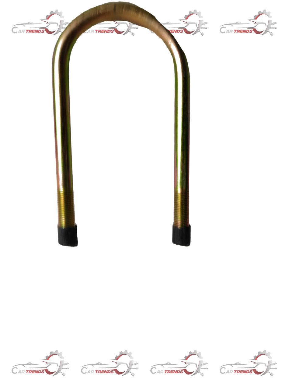 General Motors U-bolt for Tavera T97599685, durable suspension part with chrome finish, shown in close-up image.