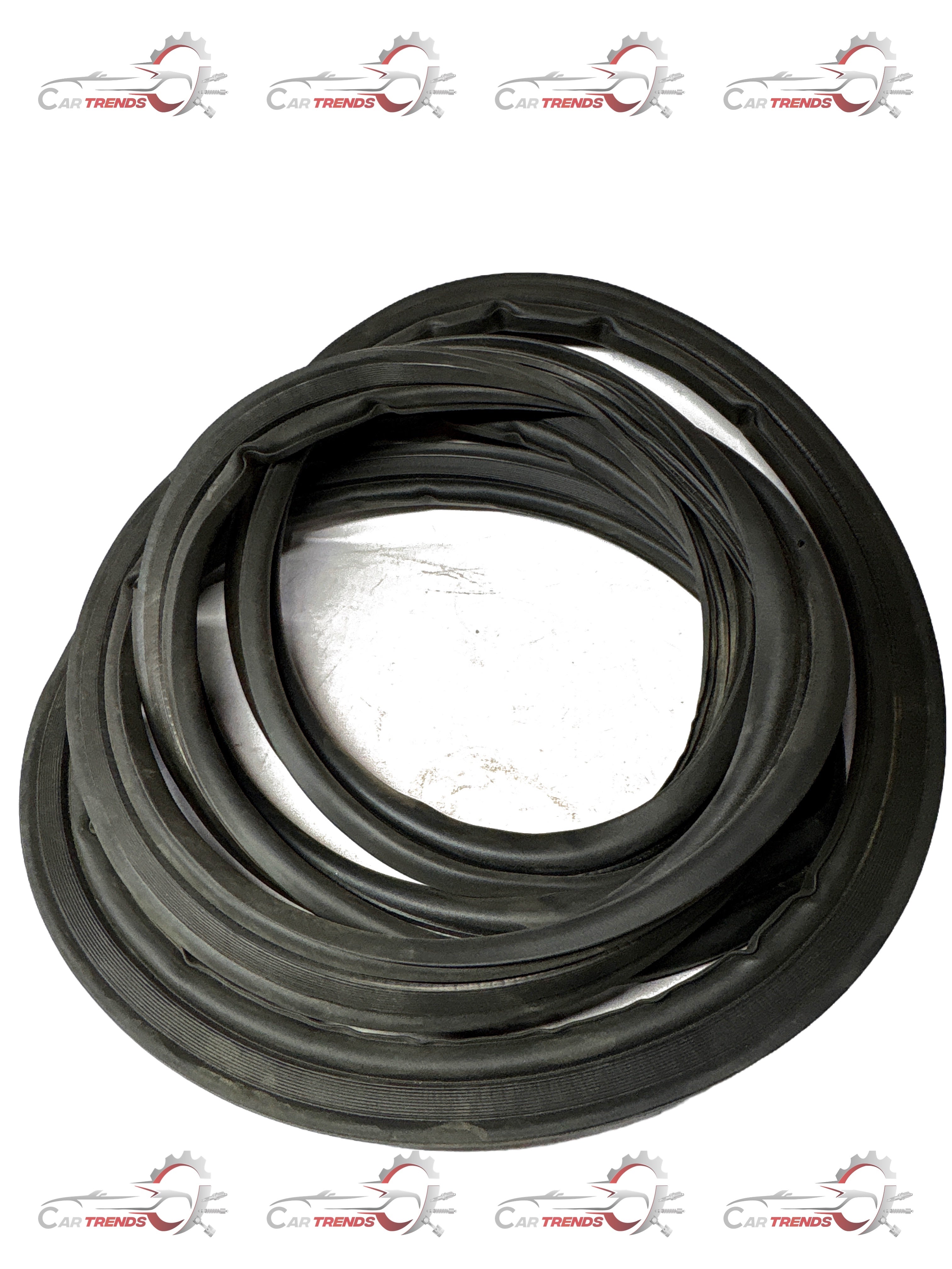 Weatherstrip L gate for Captiva by General Motors, black rubber seal fitting the vehicle's door or window area.