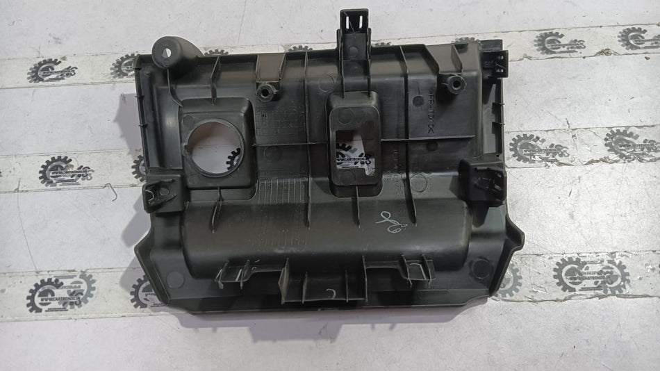 Honda Jazz 2nd Gen center lower cover, genuine Honda motorcycle part with black plastic finish, shown on white background.