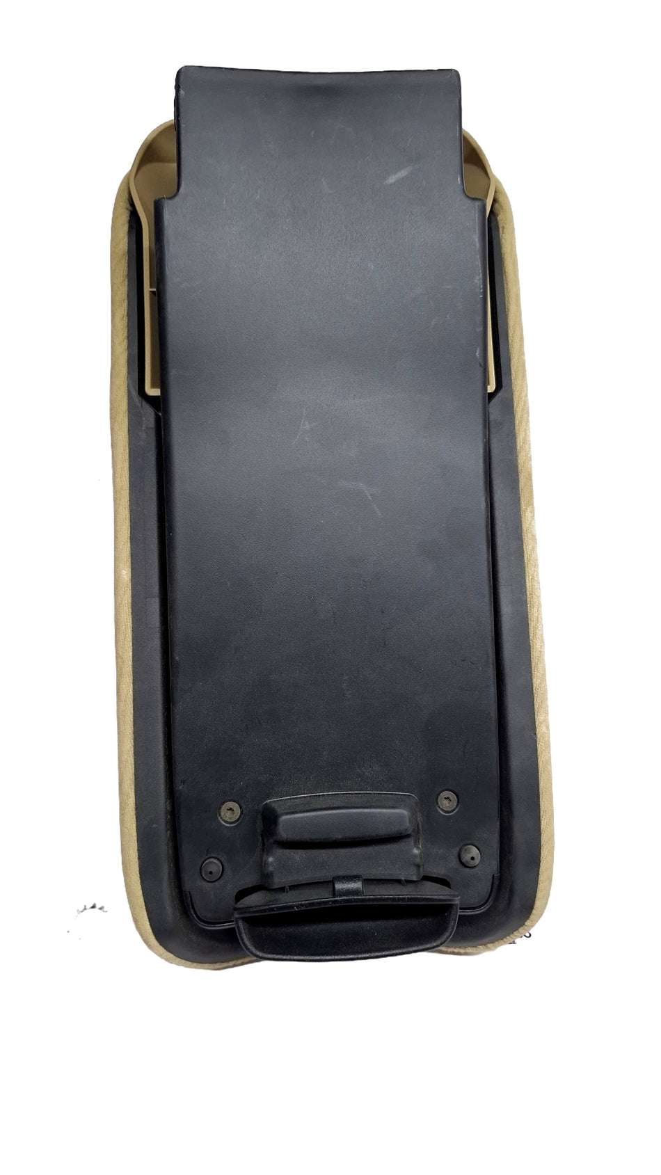 Honda armrest assembly for console, model 83450SNKT12ZC, featuring a sturdy design and comfortable padding.