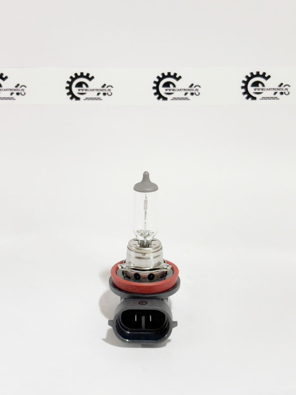 Honda fog light bulb H11 model 33165STKA01, showcasing the clear bulb ready for installation in a Honda vehicle.