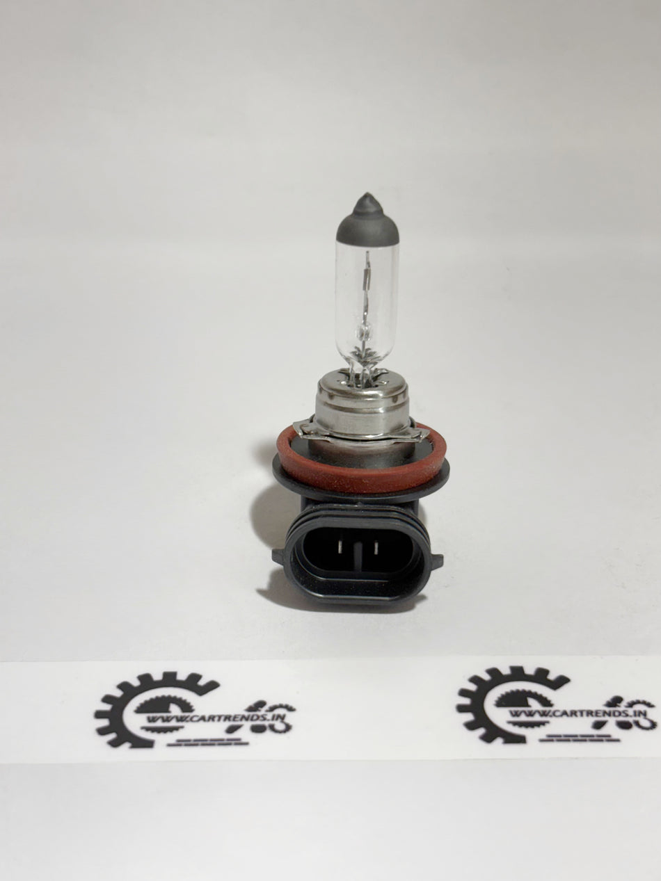 Honda H8(LL) bulb for Honda vehicles, showing the clear glass and metal base of the headlight bulb.