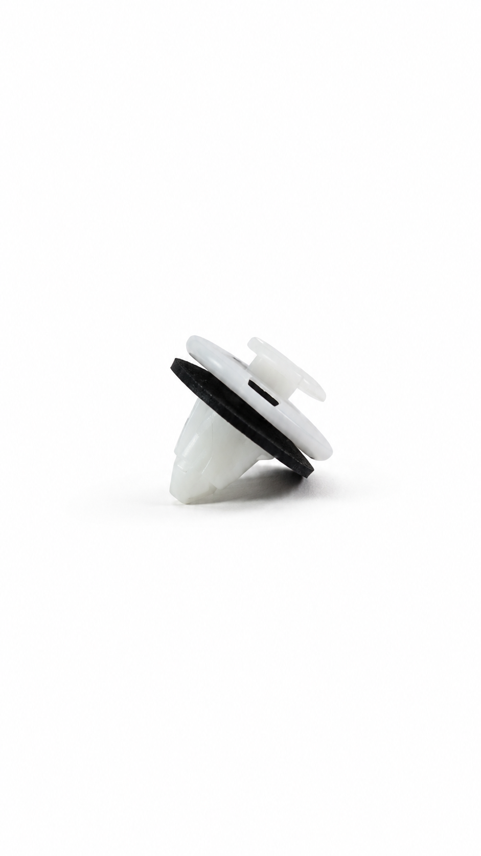 Honda Clip T/Gate Garn 91513SJK003, a black plastic automotive clip for Honda vehicles, shown on a plain background.