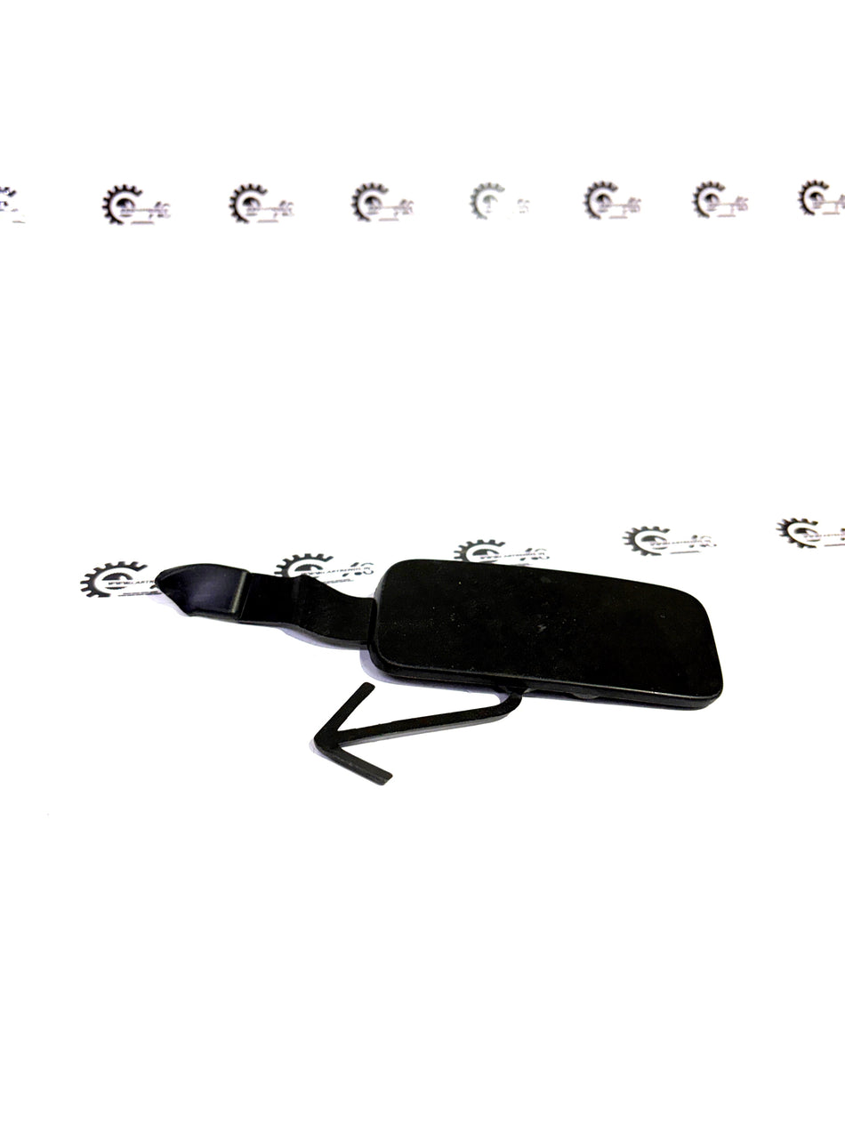 Honda Cover.fr towing hook model 71106T00T50ZA, black metal car accessory mounted on vehicle bumper.