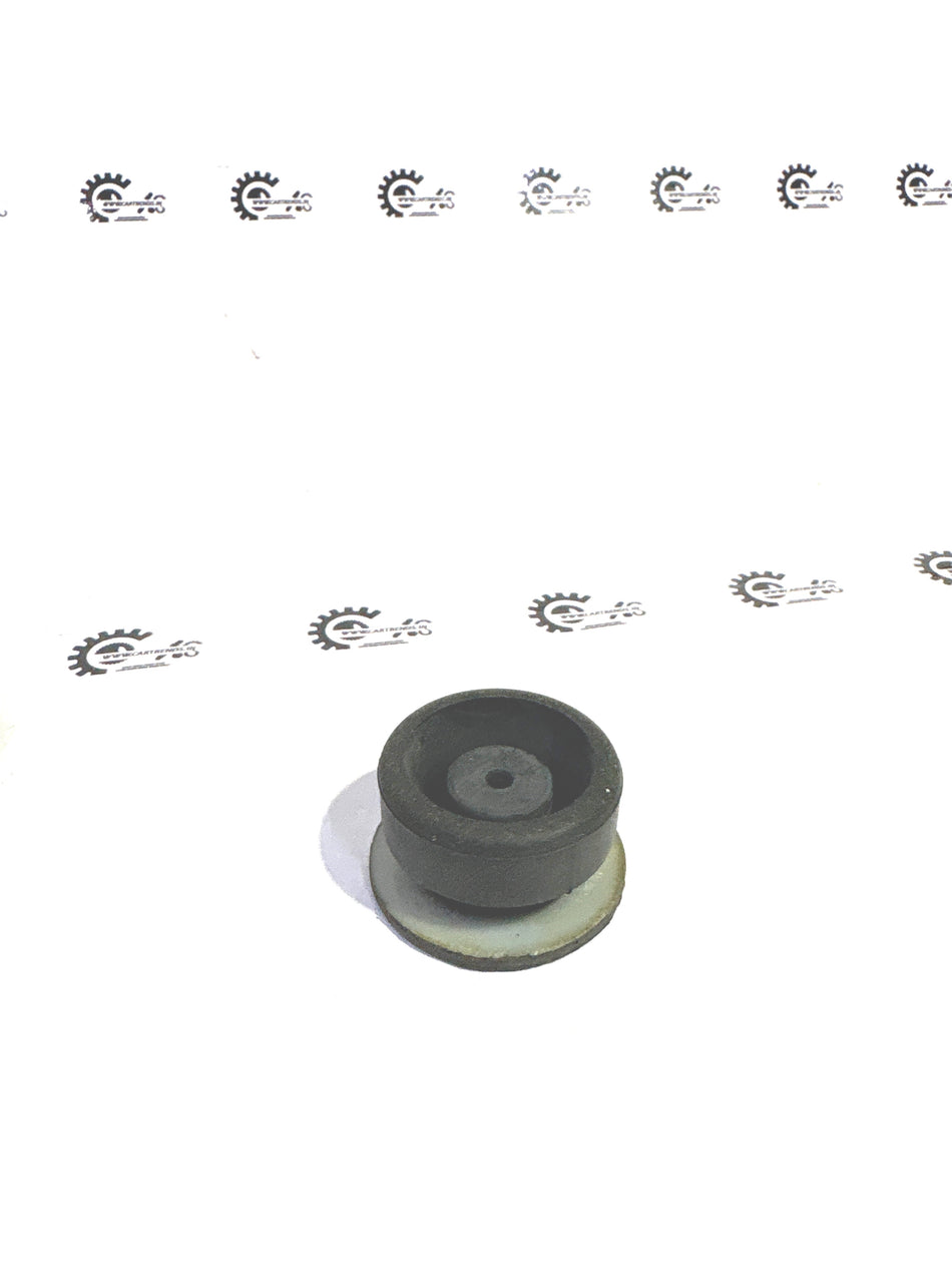 Honda radiator cushion MOU 74172SWA000, a black rubber component with mounting holes, designed for Honda vehicle cooling systems.