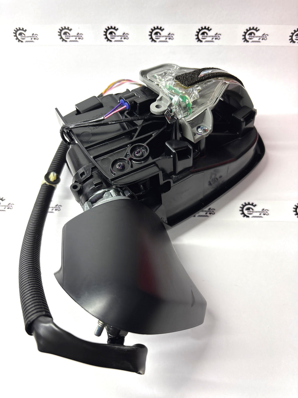 Honda Jazz door mirror with black housing and reflective glass, designed for side view visibility.