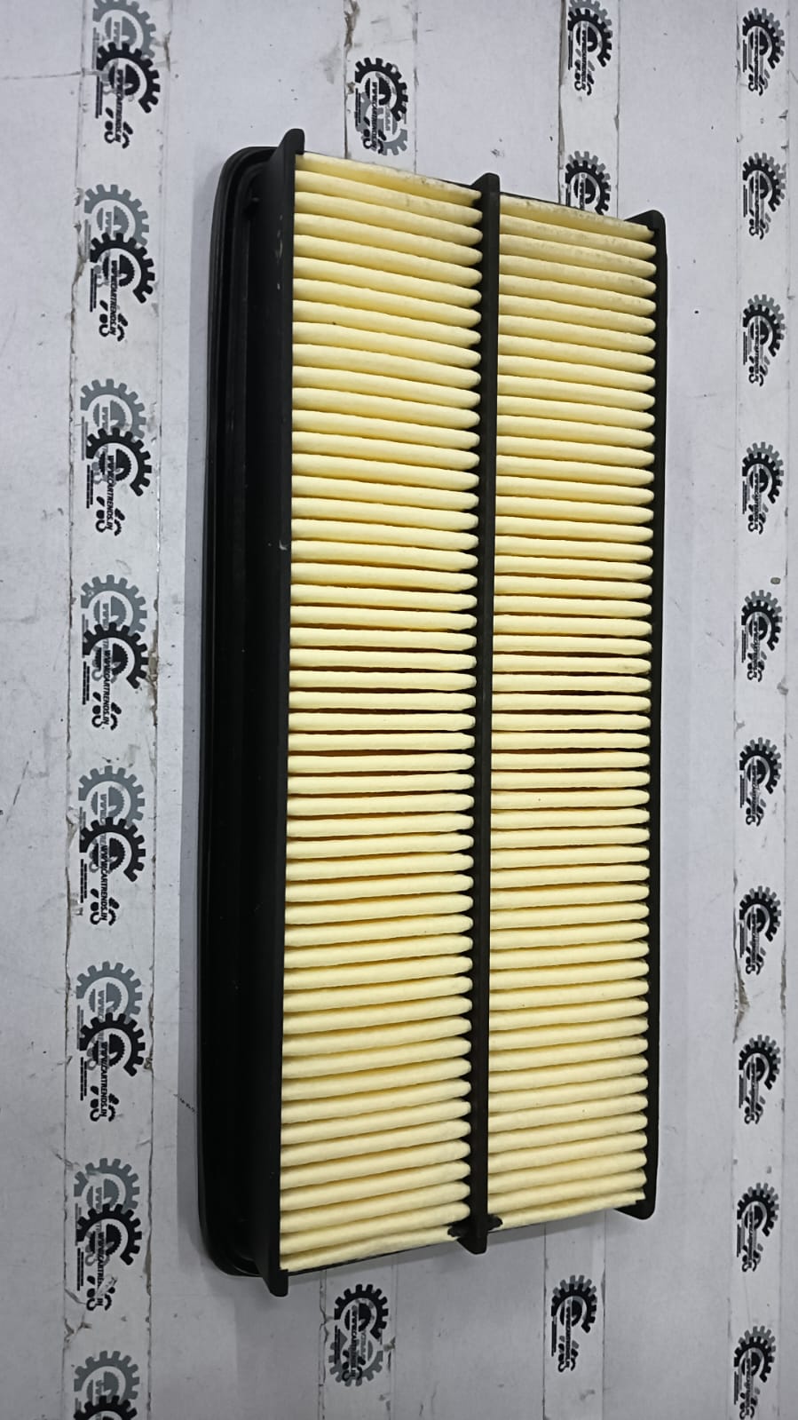 Honda ELEMENT Air Cleaner Filter for Accord 7th Gen, model 17220RCBY00, shown installed in vehicle engine compartment.