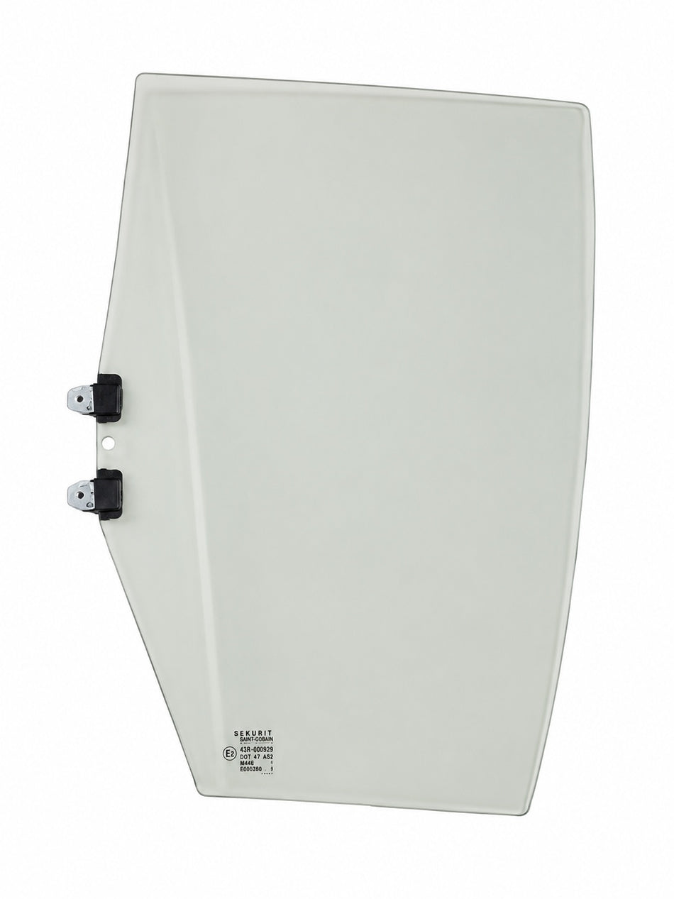 Honda glass assembly for right rear door, model 73400T9AT01, showing the glass panel and door frame.