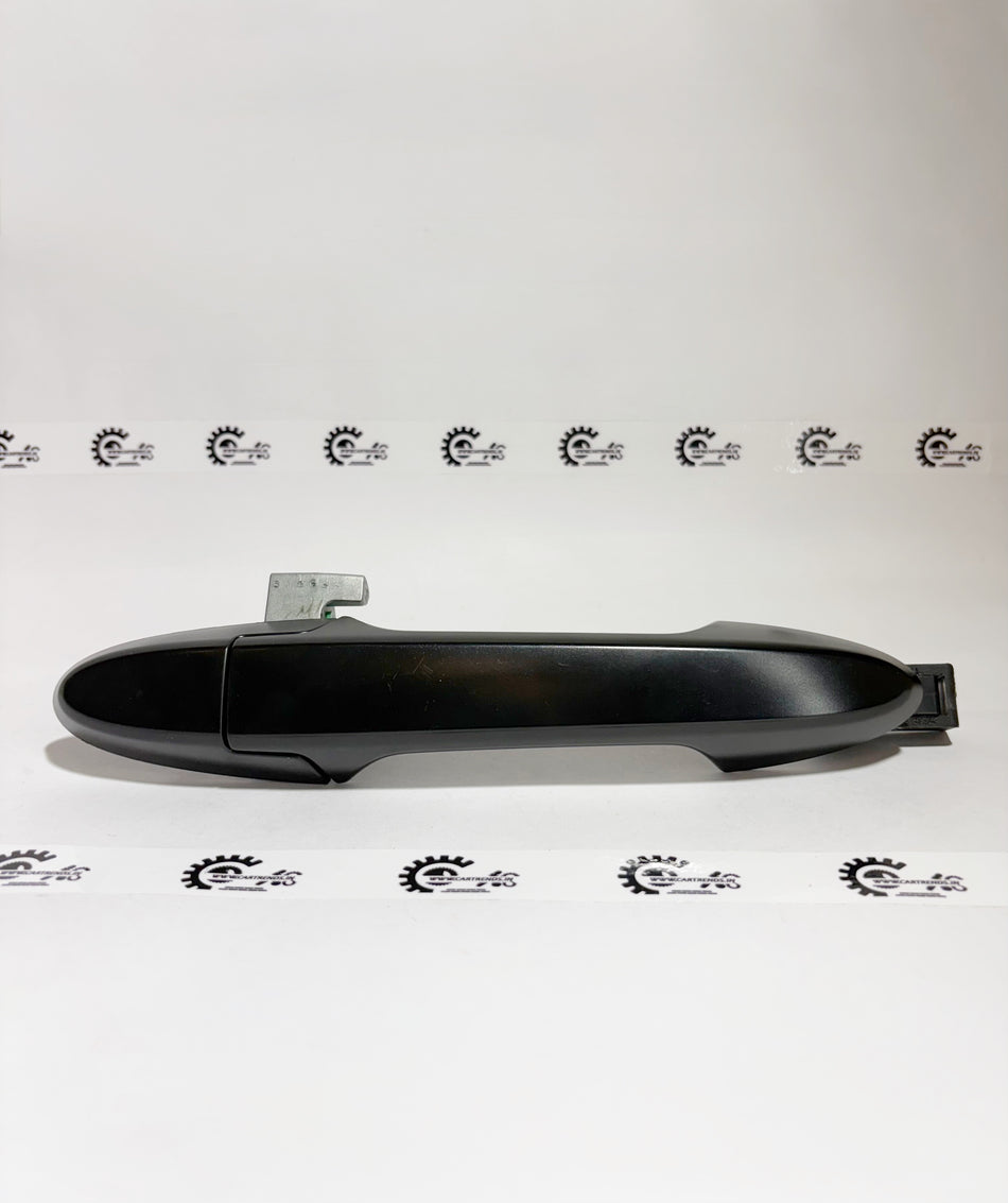 Honda right rear door handle assembly with black finish, designed for Honda vehicle model 72640T08K01ZB.