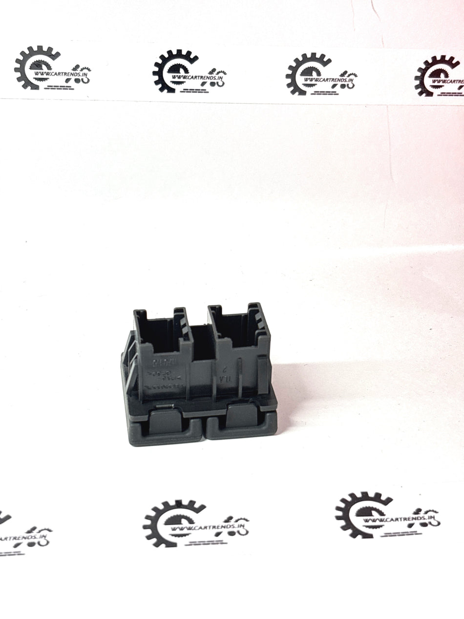 Honda holder assembly with two USB ports, black plastic design for vehicle interior use.