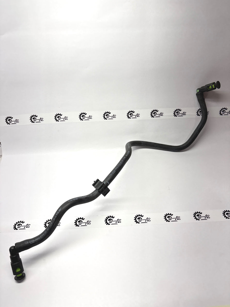 Honda fuel hose component FE 1672055AT01, close-up of the flexible black fuel hose for Honda engines.