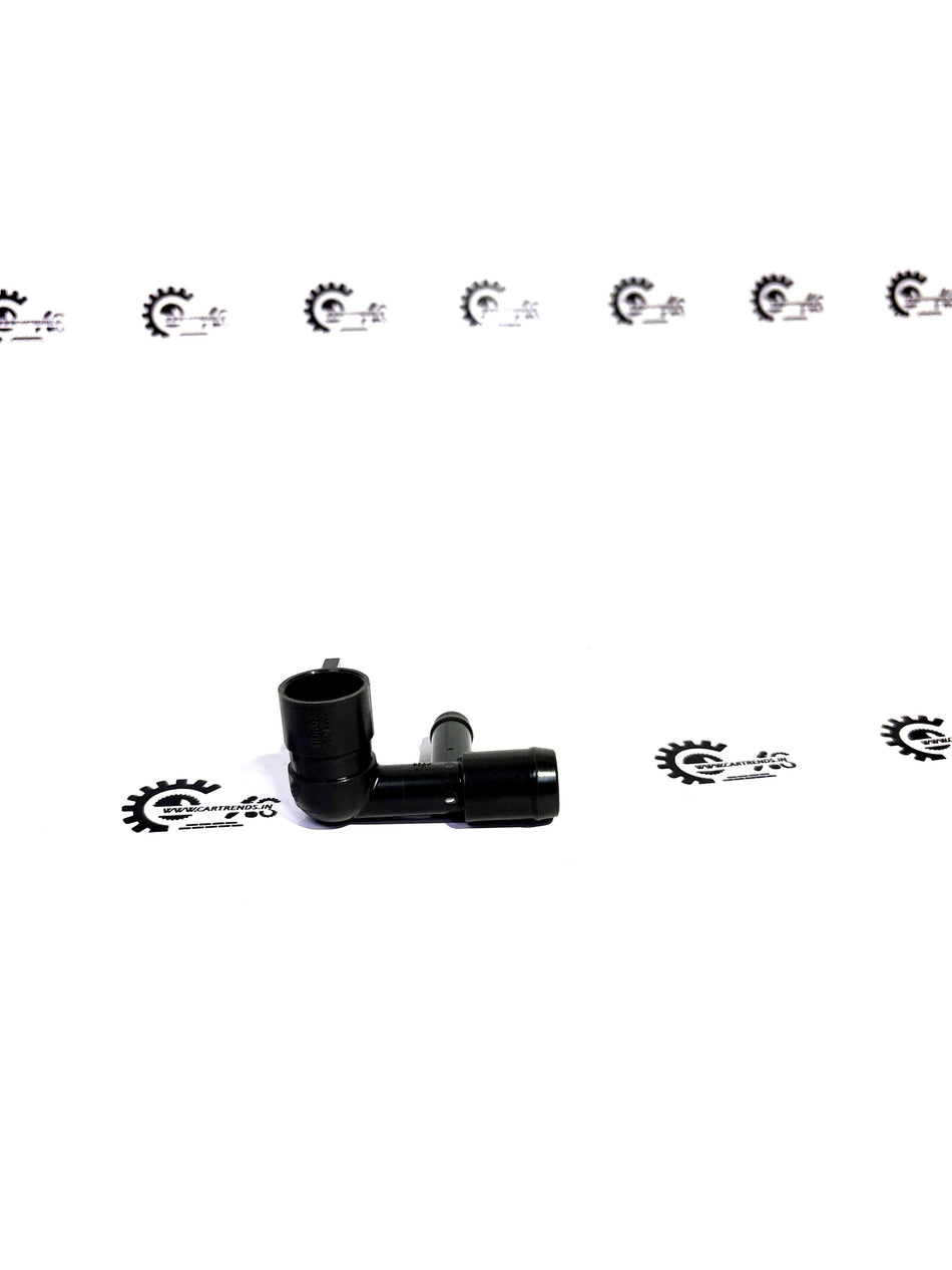 Honda JOINT.DRAIN TUBE 17741TF0003, a vehicle drain tube part with visible hose and fittings for engine drainage.