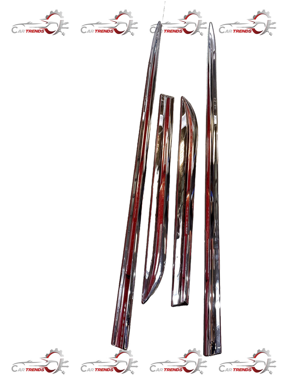 Honda door lower garnish kit in black, designed for Honda vehicles, with a sleek finish and precise fit.
