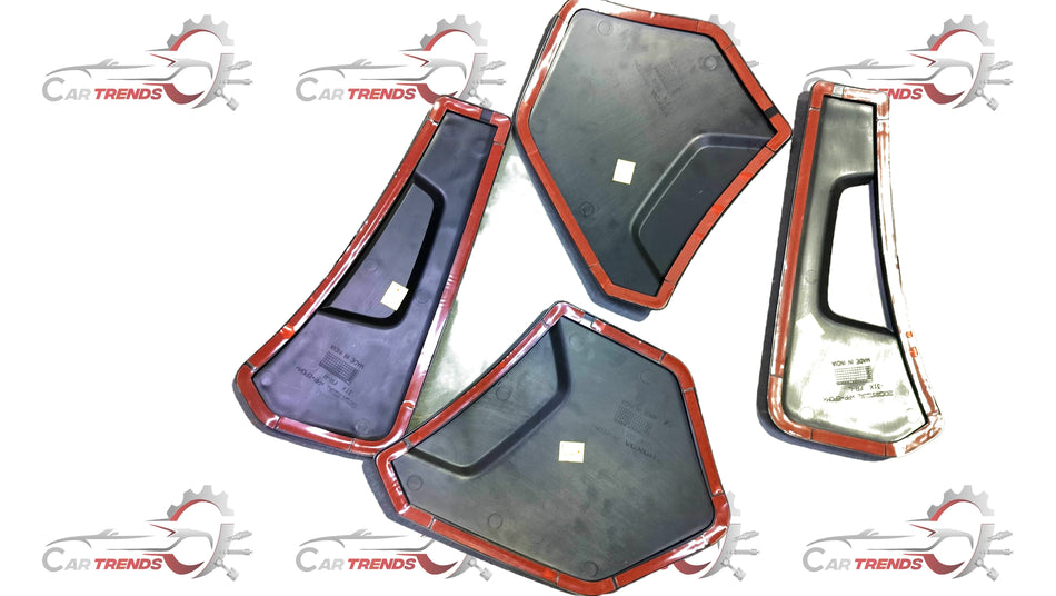 Honda front and rear bumper protector kit, model 08P0331X700, shown on a vehicle to prevent damage and enhance bumper durability.