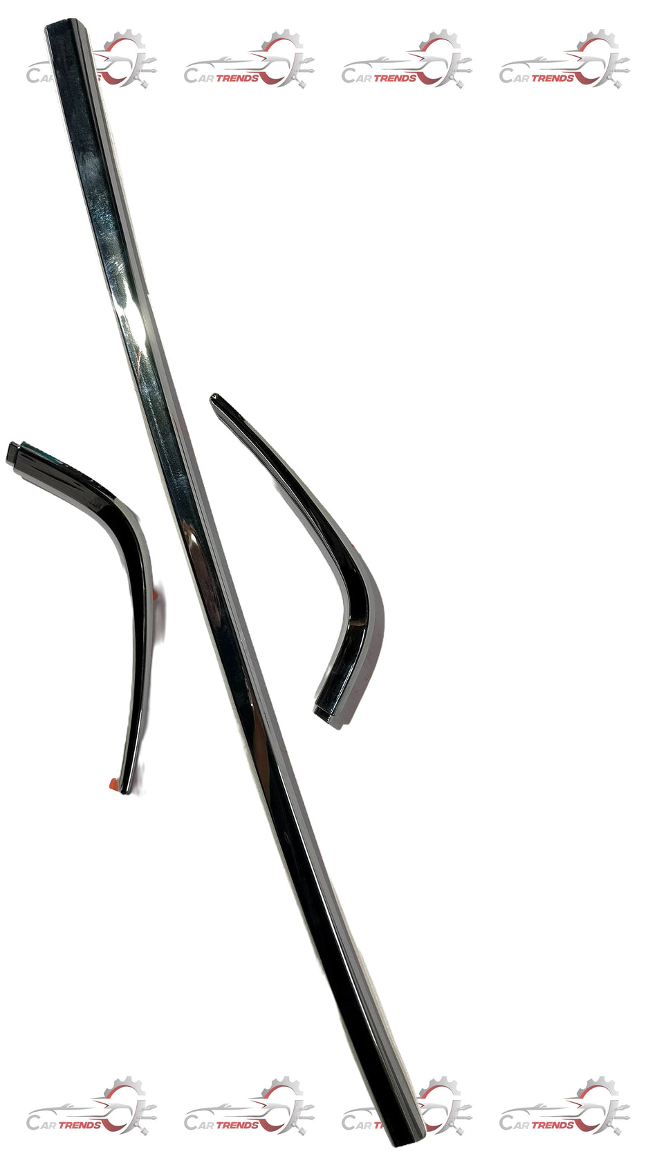 Honda front grille garnish kit, model 08F2132N700, shown on a Honda vehicle with chrome accents and mounting points.