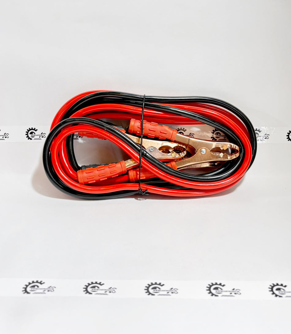 Honda jumper cable kit, 08EHZ0Q2AZM, with heavy-duty clamps and insulated cables for vehicle jump-starting.