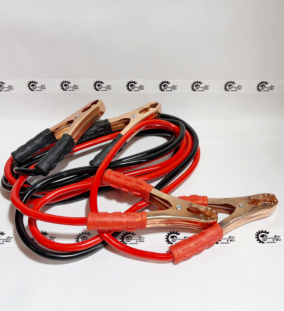 Honda jumper cable kit with heavy-duty clamps and cables, ideal for jump-starting Honda vehicles.