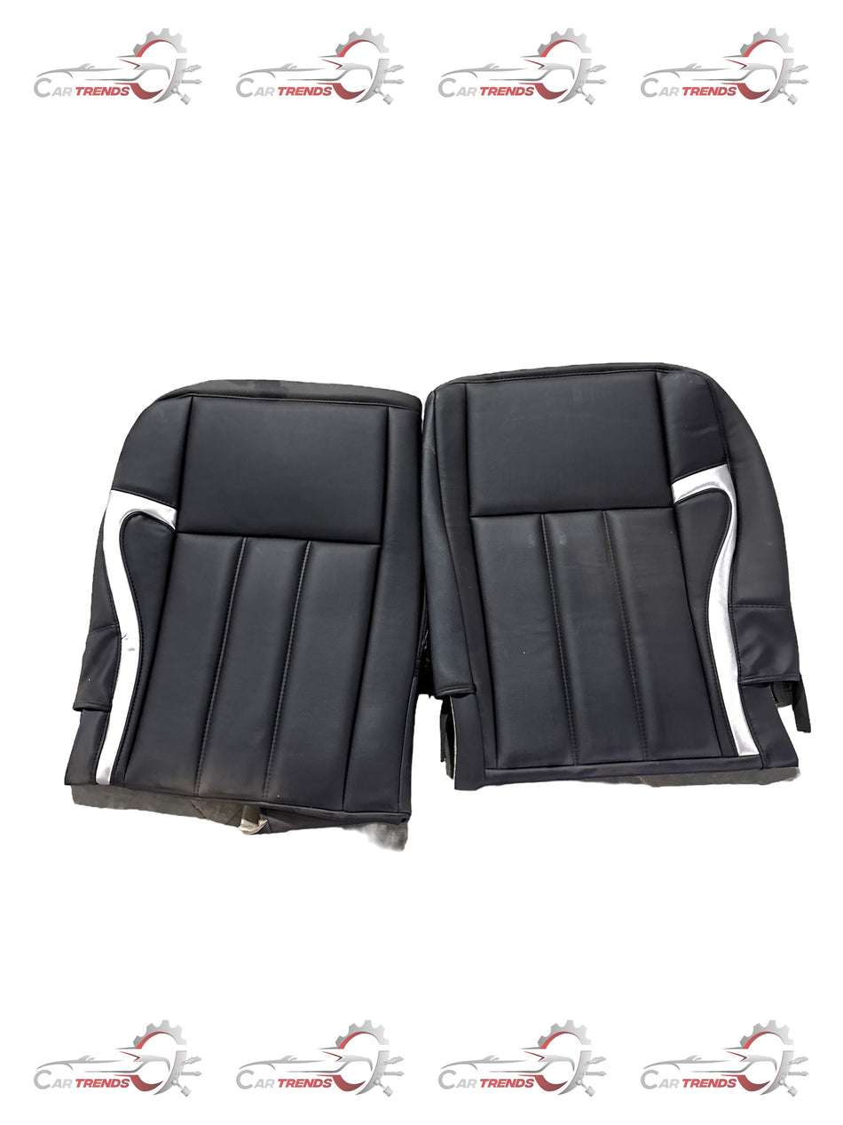 Honda seat cover made of PVC with silver stripes, designed for a snug fit on Honda vehicle seats.