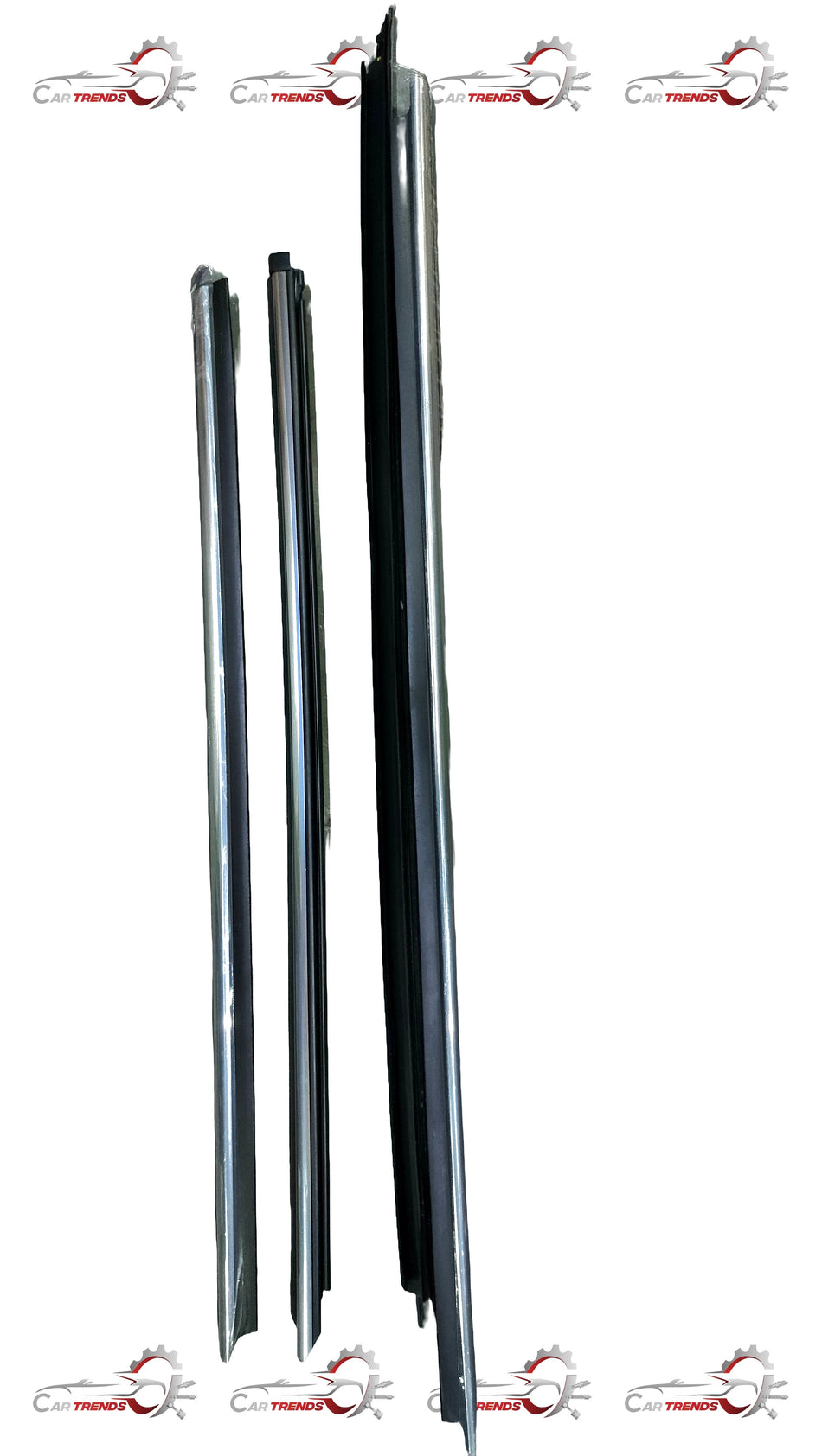Honda window chrome molding kit, model 08P20PN9700, featuring sleek chrome trim for vehicle window enhancement.