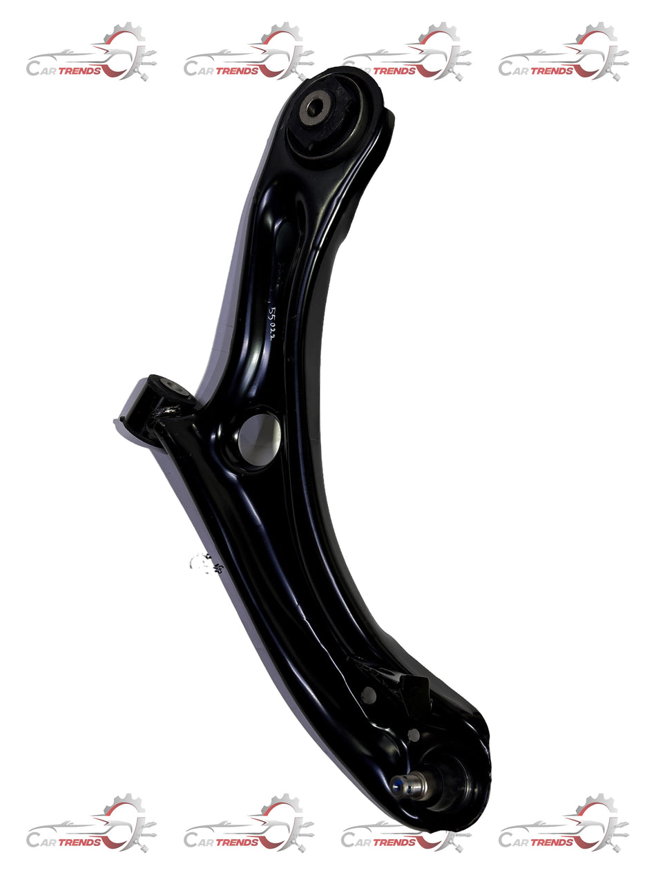 Honda LWR arm assembly left front for Honda models, showing the black metal component with mounting points