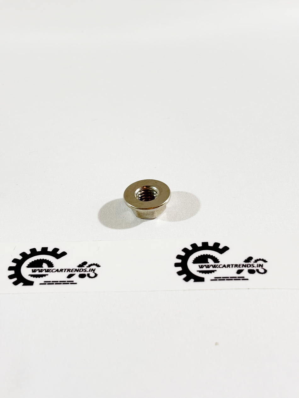 Honda M8 flange nut, model 90336T5A003, showing the metal nut with flange design for automotive applications