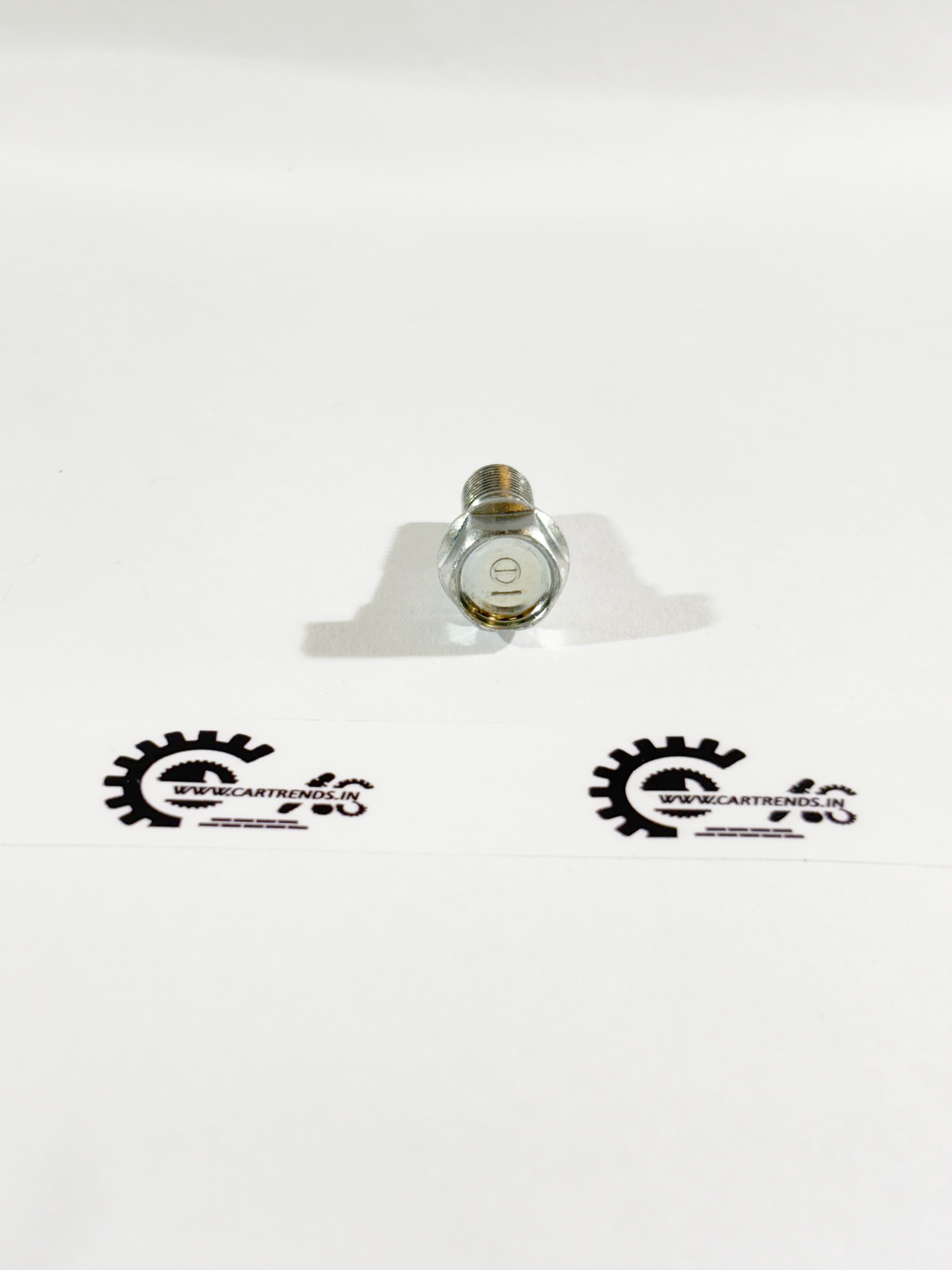 Honda Accord oil bolt, OEM replacement part, with metal threaded design for secure engine oil sealing.