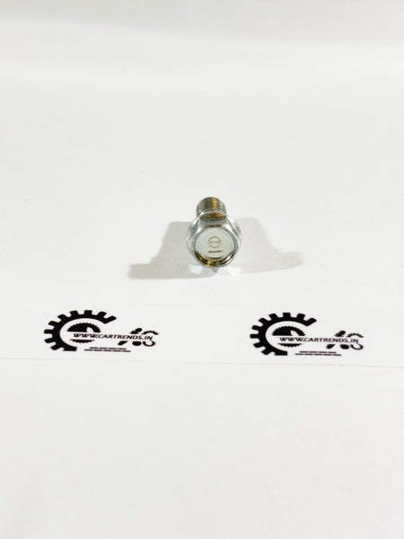 Honda Accord oil bolt, OEM replacement part, with metal threaded design for secure engine oil sealing.