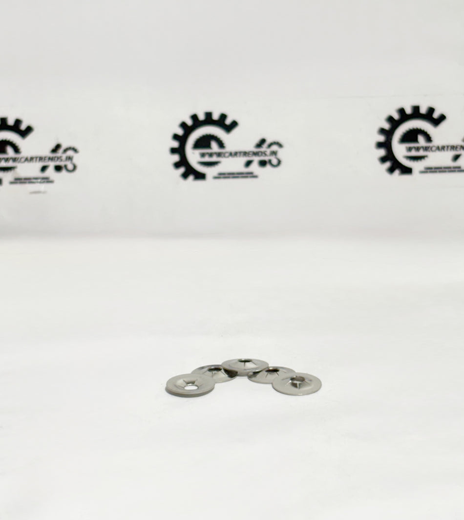 Honda push nut 3mm size, for secure fastening, shown in close-up with detailed view of the metal component.