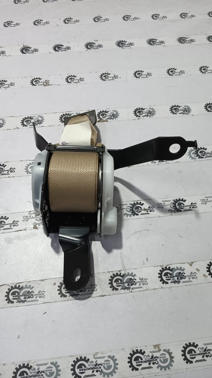Honda Amaze seatbelt in black with metal buckle, designed for safety and comfort in Honda vehicles.